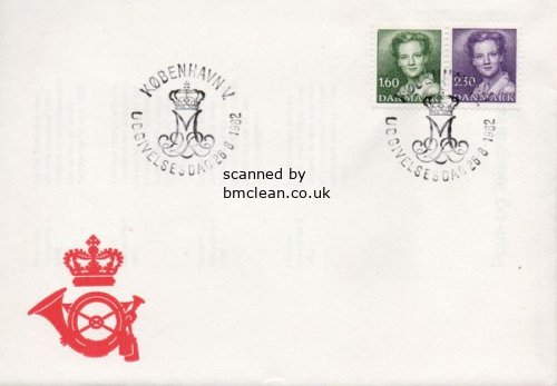 (image for) 1982 Queen Margrethe 1.6 Kr. & 2.30 Kr. (P.O.)