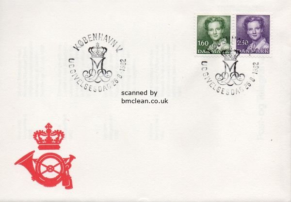 (image for) 1982 Queen Margrethe 1.6 Kr. & 2.30 Kr. (P.O.)