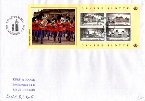 (image for) 1993 Royal Castles - Band Pane FDC