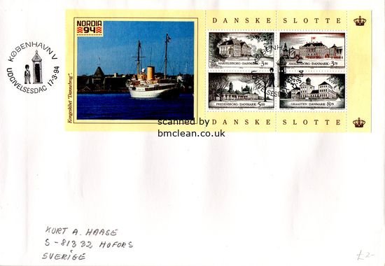 (image for) 1993 Royal Castles - Ship Pane FDC