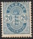 (image for) 1895 20ø Blue (Perf 12½)