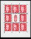 (image for) 4.50 Kr Red (Sheetlet)