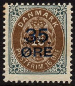 (image for) 1912 35ø on 16ø Brown & Grey