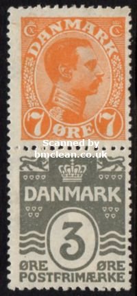 (image for) Christian X 7ø and 3ø Wavy Line Vert. Pair