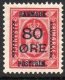 (image for) 1915 80ø on 8ø Red Official (U/M)