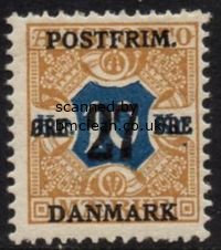 (image for) 1918 27ø on 10 Kr Blue & Brown