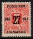 (image for) 1918 27ø on 7ø Red