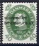 (image for) 1930 Christian X Birthday 40ø Green