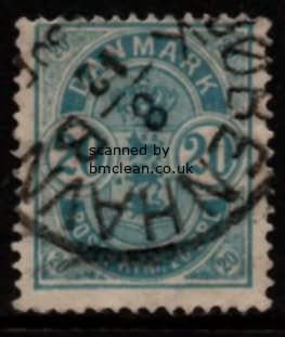 (image for) 1882 20ø Blue (Small Figures)