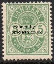 (image for) 1895 5ø Green (Perf 12½)