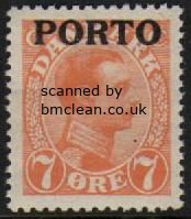 (image for) 1921 Postage Due O/P- 7ø Orange
