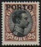 (image for) 1921 Postage Due O/P- 25ø Black & Brown