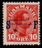 (image for) 1917 10ø Red Military Overprint