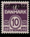 (image for) 1939 10ø Violet 'POSTFÆRGE’ Overprint