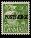 (image for) 1936 40ø Green Type I 'POSTFÆRGE’ Overprint
