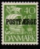(image for) 1936 40ø Green Type I 'POSTFÆRGE’ Overprint