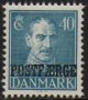 (image for) 1945 40ø Blue 'POSTFÆRGE’ Overprint
