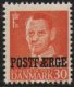 (image for) 1949 30ø Orange 'POSTFÆRGE’ Overprint