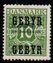 (image for) 1923 GEBYR Overprint