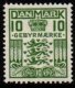 (image for) 1926 10ø Green Gebyrmaerke