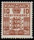 (image for) 1930 10ø Brown Gebyrmaerke