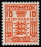 (image for) 1934 10ø Orange Gebyrmaerke