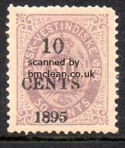 (image for) 1895 10c on 50c Reddish Lilac (M/M)