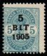(image for) 1905 5b on 5c Blue