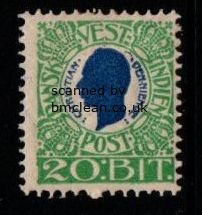(image for) 1905 Christian 9th 20b Blue and Green