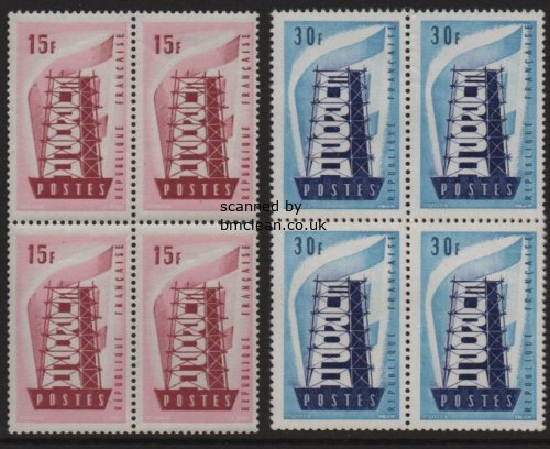 (image for) 1956 France (Blocks of 4)