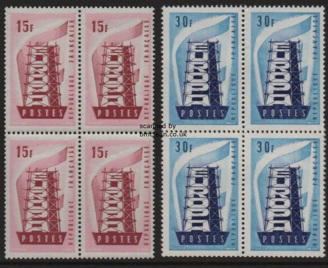 (image for) 1956 France (Blocks of 4)
