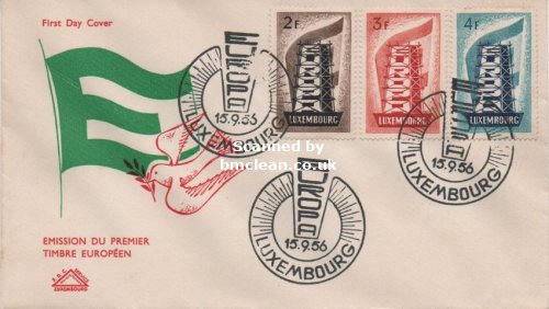 (image for) 1956 Luxembourg (FDC)