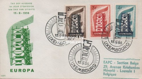 (image for) 1956 Luxembourg (FDC)