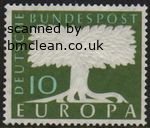 (image for) 1957 Germany - Europa (1958 Watermark)