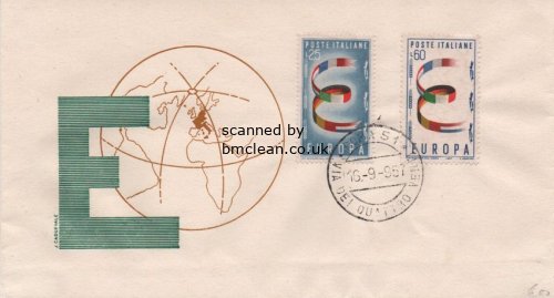 (image for) 1957 Italy FDC)