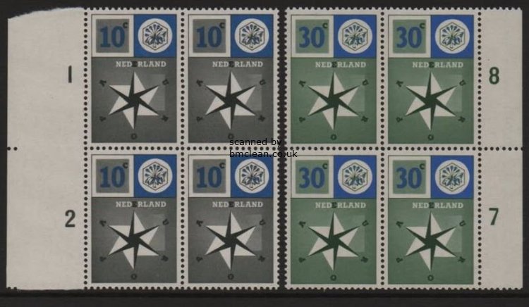 (image for) 1957 Netherlands (Blocks of 4)