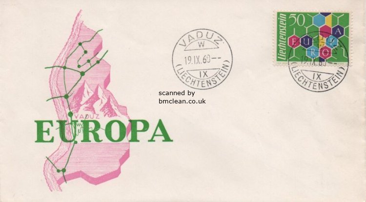 (image for) 1960 Liechtenstein (FDC)