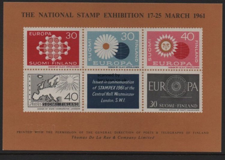 (image for) 1961 Finland - Stamp Exhibition