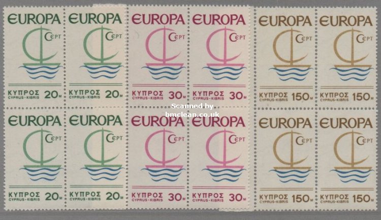 (image for) 1966 Cyprus (Blocks of 4)