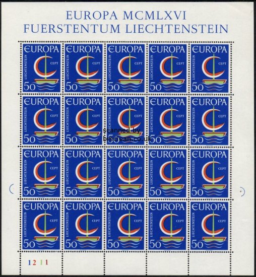 (image for) 1966 Liechtenstein (Sheet)