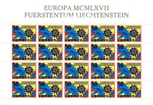 (image for) 1967 Liechtenstein - Europa (Sheet)
