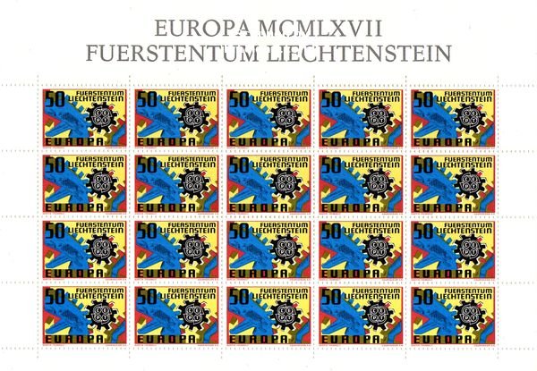 (image for) 1967 Liechtenstein - Europa (Sheet)