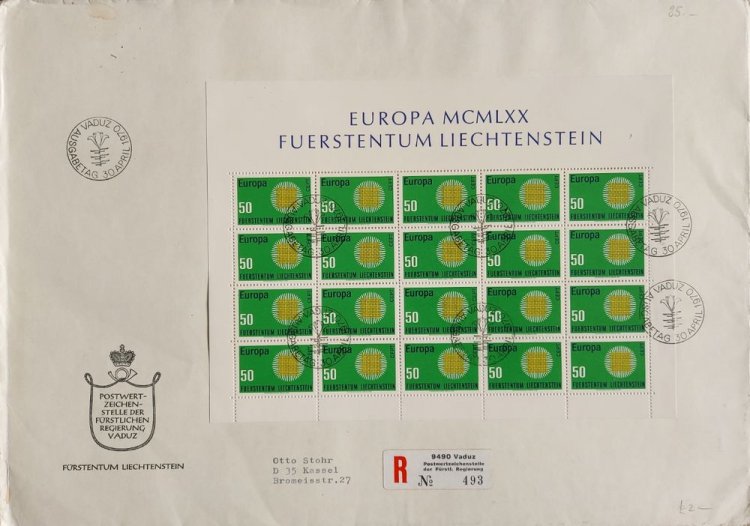 (image for) 1970 Liechtenstein (Sheet)