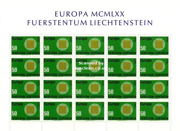 (image for) 1970 Liechtenstein (Sheet)