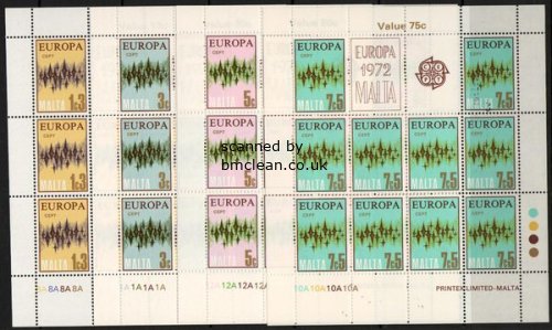 (image for) 1972 Malta (Sheets)