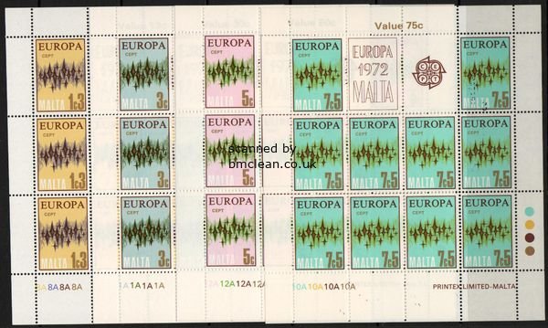 (image for) 1972 Malta (Sheets)