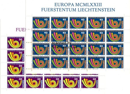 (image for) 1973 Liechtenstein (Sheets)