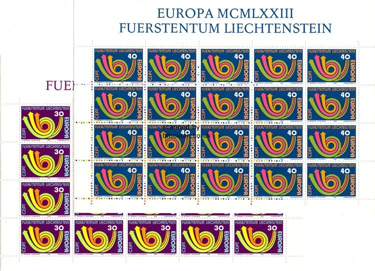 (image for) 1973 Liechtenstein (Sheets)