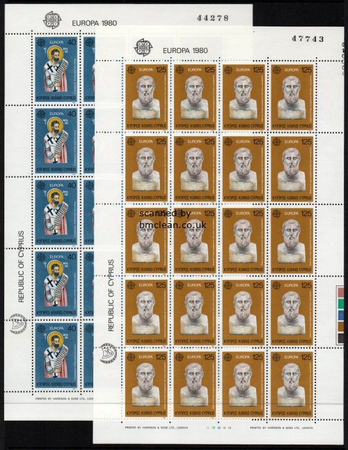 (image for) 1980 Cyprus (Sheets)