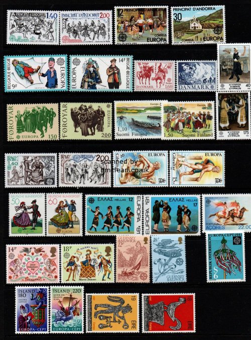 (image for) 1981 Europa Year Set